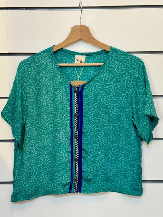 Silk Button up T-Shirt N.08