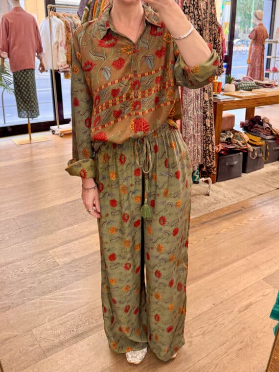 Silk Crepe Coord-Set N.05