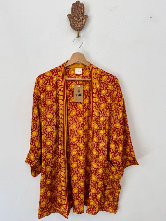 Silk Kimono with Belt N.18