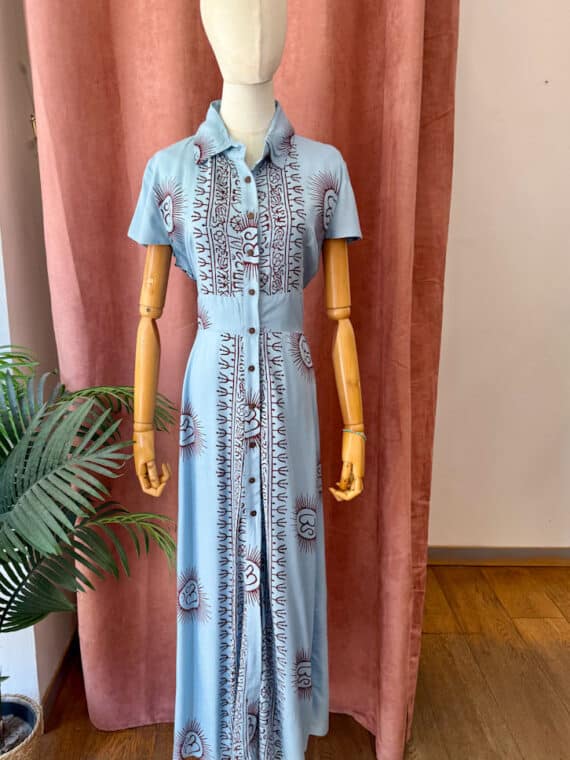 OM Darjeeling Dress ~ Sky Blue