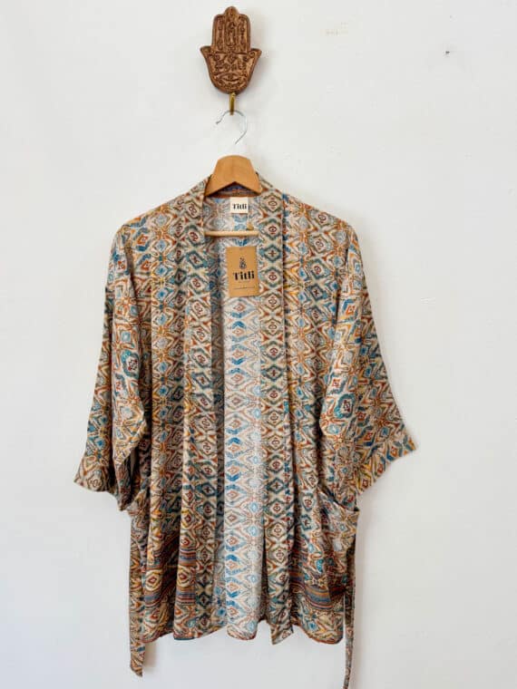 Silk Kimono with Belt N.15