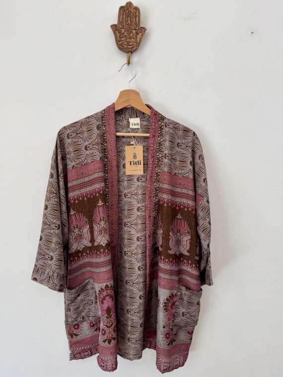Silk Kimono with Belt N.17