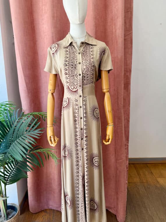 OM Darjeeling Dress ~ Beige