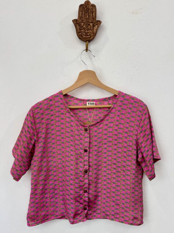 Silk Button up T-Shirt N.20