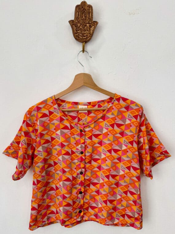 Silk Button up T-Shirt N.18