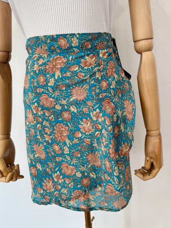 Silk Mini Wrap Skirt N.12