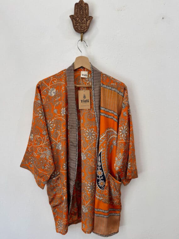 Silk Kimono with Belt N.16