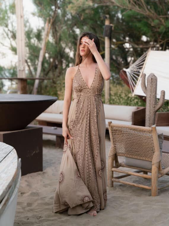 OM Anjuna Dress ~ Beige