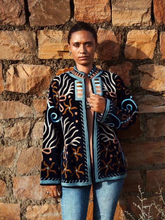 Velvet Suzani Jacket N.35