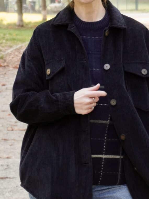 Velvet Jacket & Shirt - Black